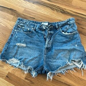 Zara blue jean shorts